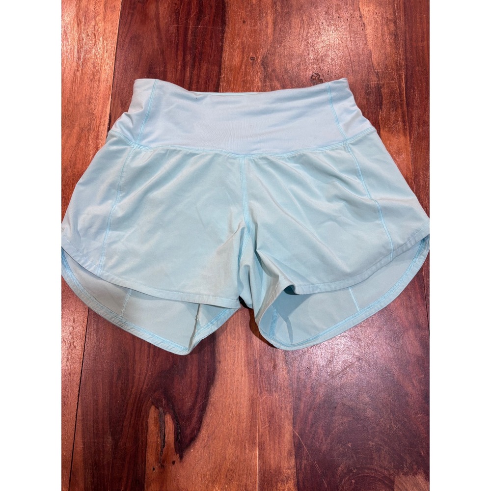 Lululemon speed up low-rise shorts women 2 light blue 2.5" running athletic